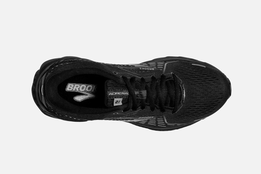 Adrenaline GTS 21 Road Brooks Running Shoes NZ Womens - Black - ECNSTI-594